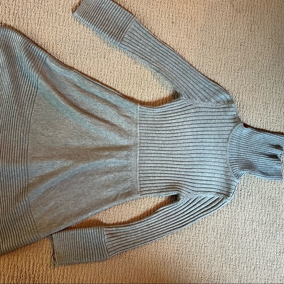 Nordstrom Eliza J Gray Turtleneck Sweater Dress - Picture 7 of 8